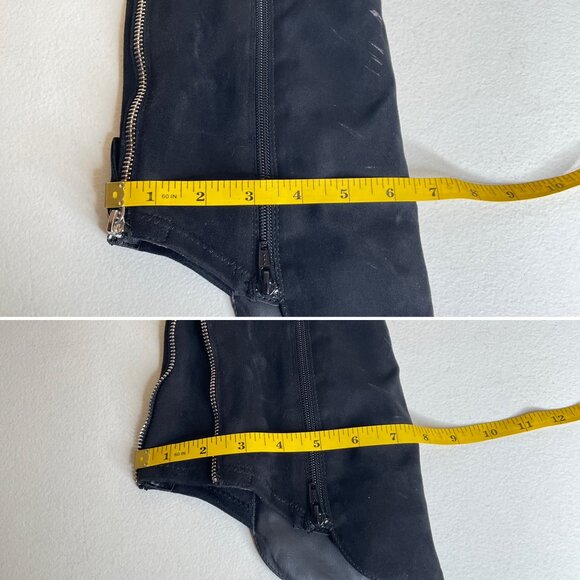 Macy's Style & Co Flawed Hayley Over-The-Knee Faux Suede Zip Boots Size 6 - Picture 16 of 16